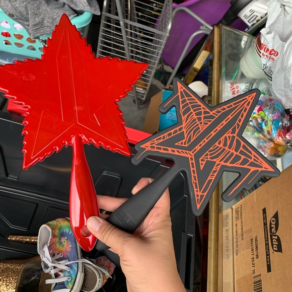 Jeffree Star Makeup Jeffery Star Mirrors Black Red No Glass Poshmark